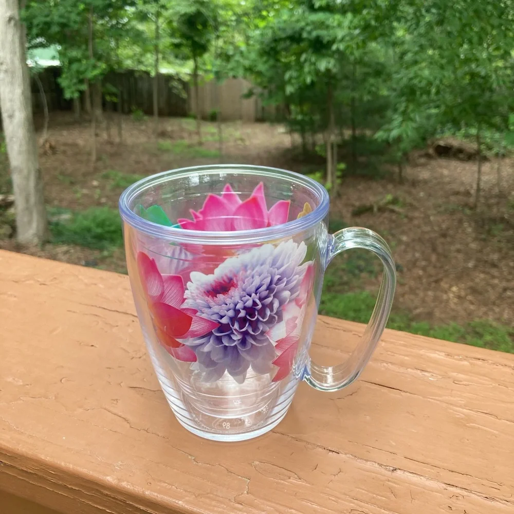 Tervis floral coffee mug